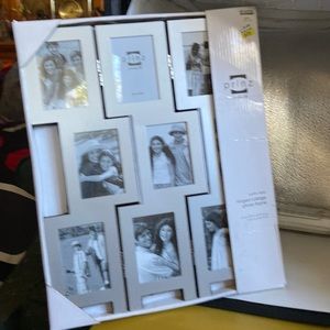 Photo frame 9 places silver framing